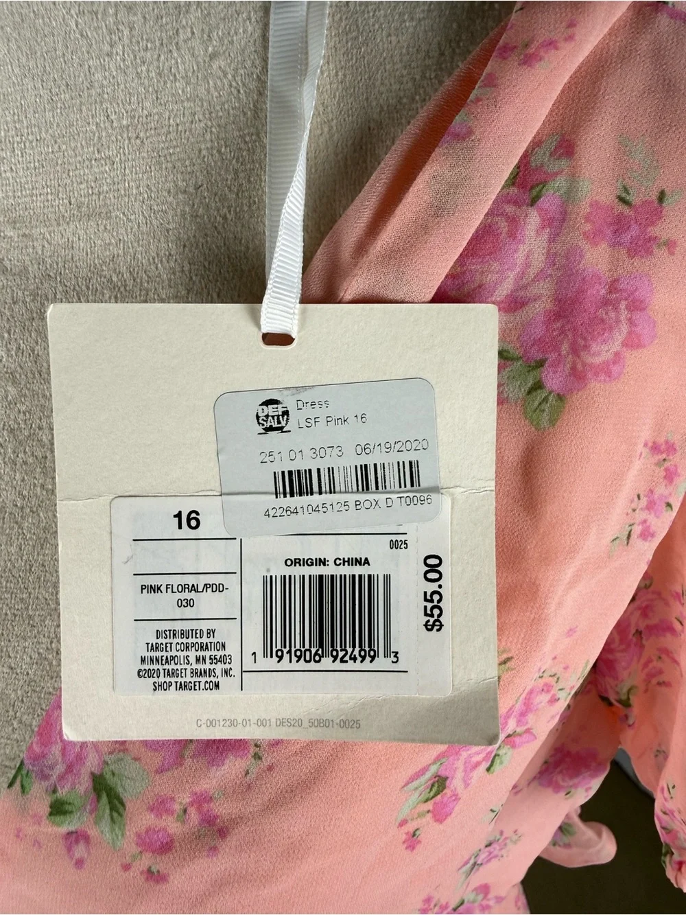 LoveShackFancy for Target Pink Floral Ruffle Maxi Dress NWT - Picture 6 of 7